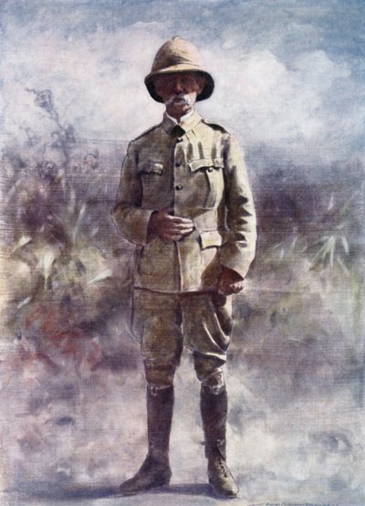 Lord Roberts ser slaget ved Osfontein af Mortimer Ludington Menpes